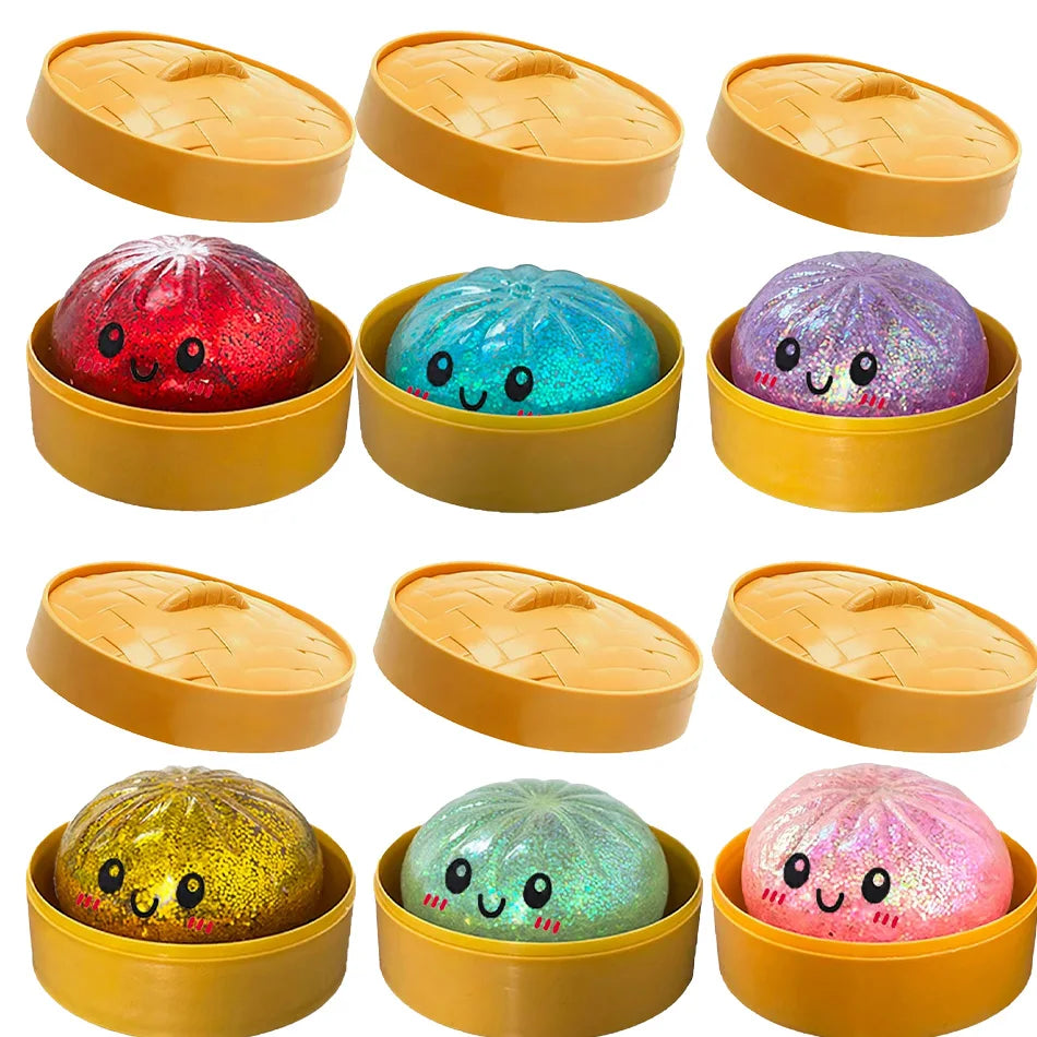 Dumpling Squishy Glitter Antistress
