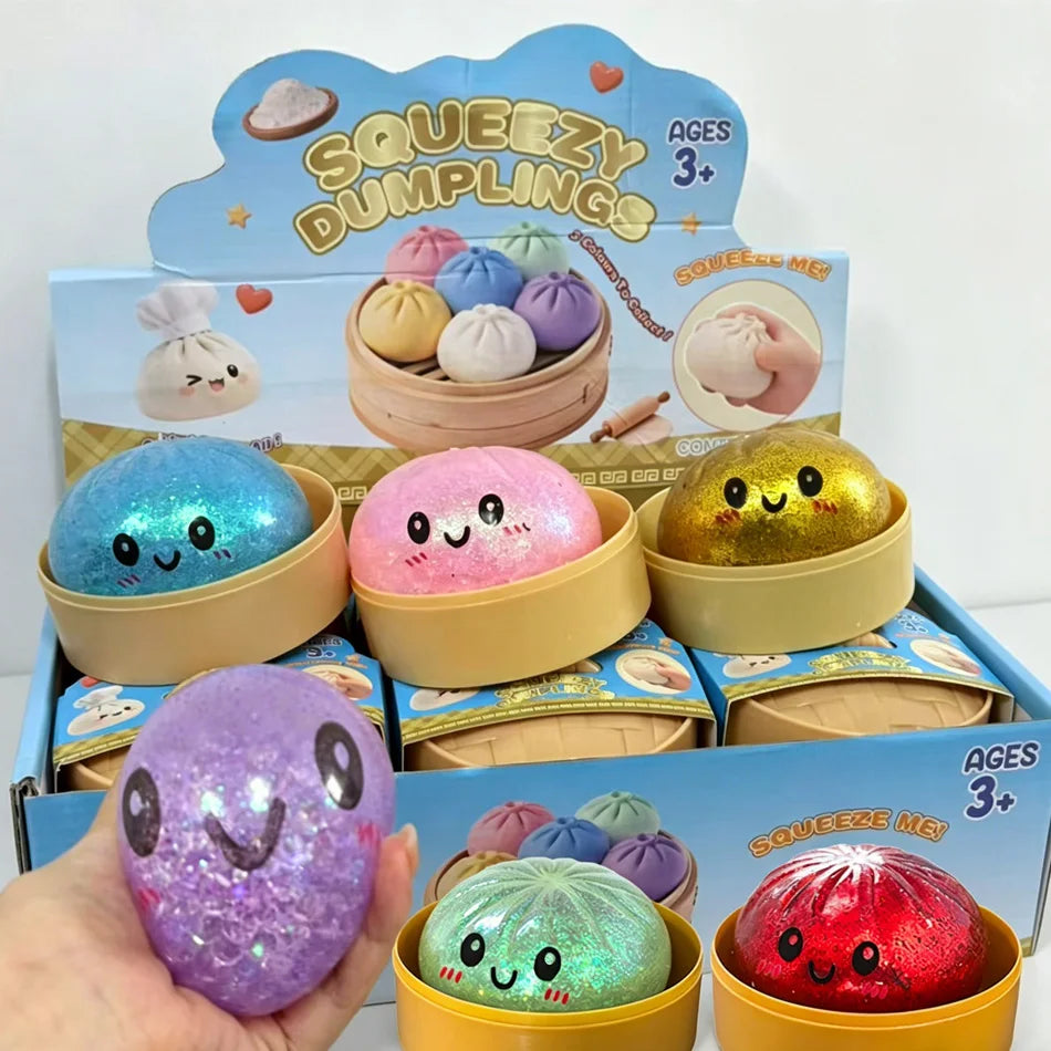 Dumpling Squishy Glitter Antistress