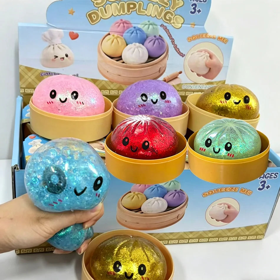 Dumpling Squishy Glitter Antistress